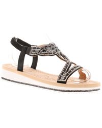 Platino - Sparkly Sandals Gleen Elasticated - Lyst