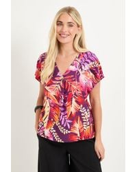Wallis - Petite Paisley Overhead Shirt - Lyst