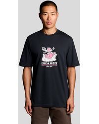 Lyle & Scott - Chest Print Graphic T-Shirt - Lyst