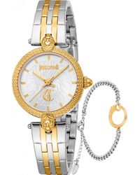 Just Cavalli - Jc1L330M0075 Ladies Mini Attraente Watch And Bracelet Gift Set - Lyst