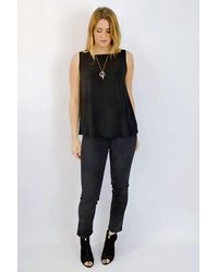 Secret Label - Sleeveless Square Neck Swing Top - Lyst
