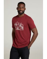 Mountain Warehouse - 'Linear Mountain' Graphic T-Shirt Cotton Everyday Tee - Lyst