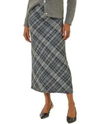 Roman - Check Shadow Panel Skirt - Lyst