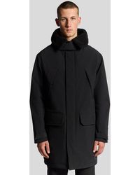 Lyle & Scott - Heavyweight Faux Shearling Collar Parka - Lyst