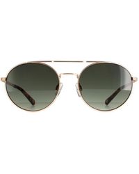 Ted Baker - Round Gunmetal Dark Gradient Tb1531 Warner Sunglasses - Lyst