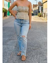 Gini London - Tall Mono Bow Corset Top - Lyst
