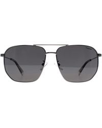 Polaroid - Aviator Ruthenium Polarized Pld 4141/G/S/X Metal - Lyst