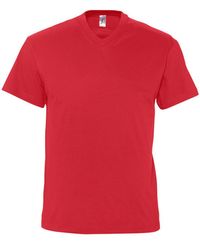 Sol's - Victory V Neck Short Sleeve T-Shirt Cotton - Lyst