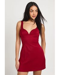 Boohoo - Plunge Front Strappy Bodycon Dress - Lyst