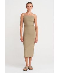 Dilvin - Sleeveless Bodycon Midi Dress - Lyst