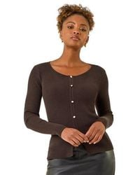 Roman - Pearl Ribbed Knit Jumper - Lyst