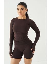DSGN Studio - Sport Contour Seamless Ruched Long Sleeve Top - Lyst
