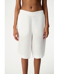 Penti - Linen Tailored Pull-On Shorts - Lyst