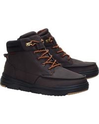 HEYDUDE - Heydude Bradley Ii Classic Polyurethane Chocolate Torte/Multi Ankle Boots - Lyst