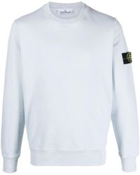 Stone Island - Compass Patch Logo Sweatshirt - Lyst