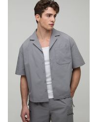 BoohooMAN - Oversized Revere Technical Short Sleeve Shirt - Lyst