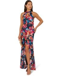 Adrianna Papell - Printed Mermaid Dress - Lyst