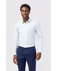 Limehaus - Slim Fit Leaf Print Shirt - Lyst