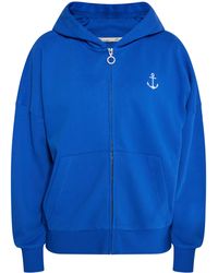 Dreimaster - Jas Met Capuchon Koningsblauw - Lyst