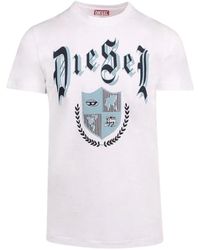 DIESEL - Medieval Design T-Shirt - Lyst