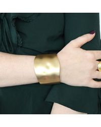 The Jewellery Stockroom - Chunky Statement Plated Molten Bangle - Lyst