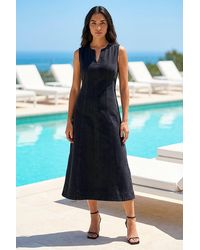 Roman - Panel Detail Midi Dress - Lyst
