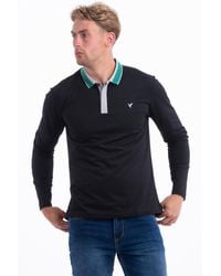 D Rock - Polo Shirt With Dual-Stripe Collar Long Sleeve - Lyst