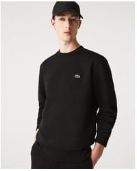 Lacoste - Crew Neck Fleece Sweatshirt Cotton - Lyst