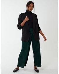 Blue Vanilla - Wide Leg Pleated Trousers - Lyst