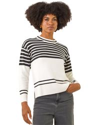 Roman - Soft Stripe Knit Jumper - Lyst