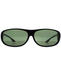 Montana - Rectangle Shiny G15 Polarized Fo2 Fit Over Glasses Sunglasses - Lyst