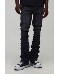 BoohooMAN - Skinny Flare Extreme Stacked Jeans - Lyst
