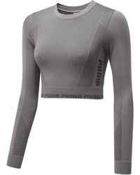 PUMA - Evoknit Seamless Long Sleeve Crop Top - Lyst