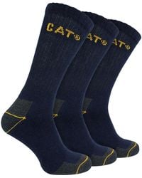 Caterpillar - 3 Pack Real Work Socks With Cushioned Heel & Toe - Lyst