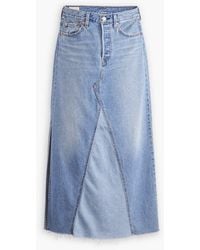 Levi's - Levi's Own It Iconic Long Slit Skirt - Lyst