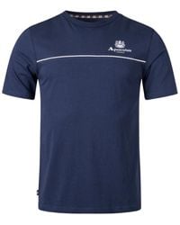 Aquascutum - Active Piping Design T-Shirt Cotton - Lyst