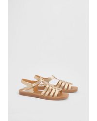 Good for the Sole - Dami Faux Leather T-Bar Flexisole Flat Sandal - Lyst