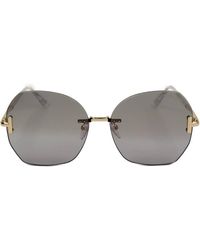 Tom Ford - Ft0810 K 32C Asian Fit Sunglasses Metal - Lyst
