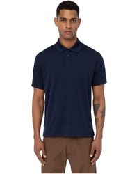 Dickies - Everyday Polyester Blauw Poloshirt Voor - Lyst