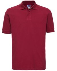 Russell - Classic Cotton Pique Polo Shirt (Classic) - Lyst