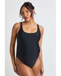 Boohoo - Maternity Scoop Neck Swimsuit - Lyst