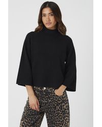 Brave Soul - Turtle Neck Loose Fit Knitted T-Shirt - Lyst