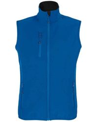 Sol's - Ladies Falcon Softshell Recycled Body Warmer (Royal) - Lyst