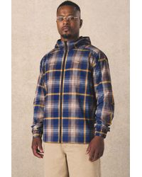 BoohooMAN - Regular Fit Branded Check Cagoule - Lyst