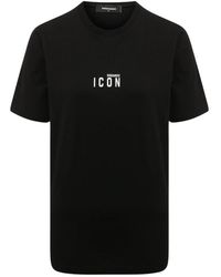 DSquared² - Icon Small Chest Logo T-Shirt Cotton - Lyst