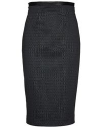 Conquista - Print Punto Di Roma Pencil Skirt - Lyst