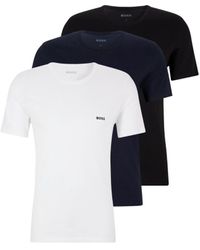 BOSS - 3 Pack Classic T-shirt Cotton - Lyst