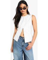 Boohoo - Concealed Button Tailored Waistcoat - Lyst