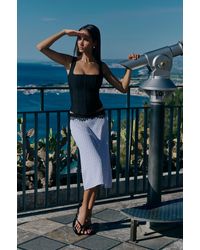 Boohoo - Square Neck Bandage Corset Top - Lyst