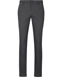 BOSS - Kaito1 Solid Patterned Slim Chinos - Lyst